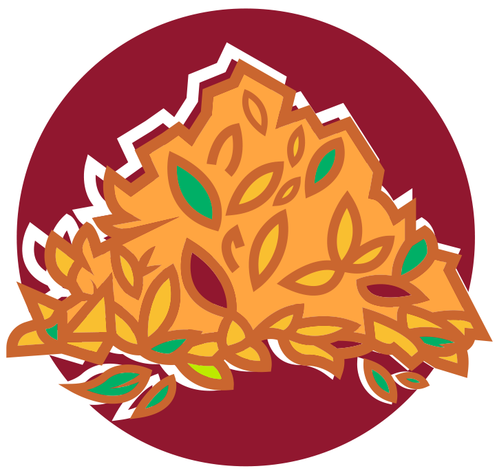 illustration of a pile of fall leaves