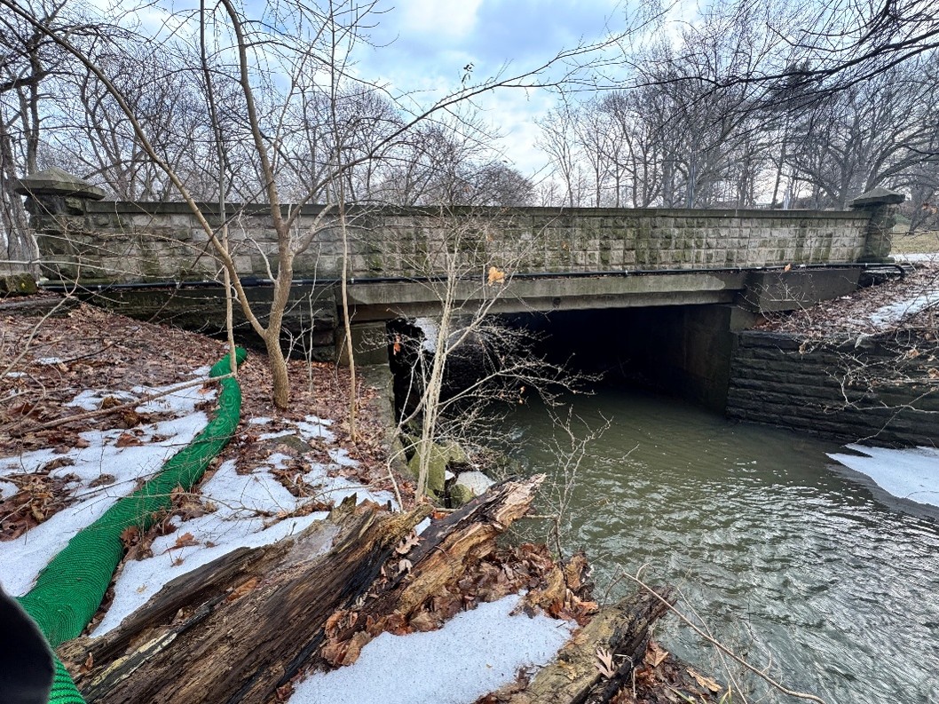 Photo of Stone Bridge on Martin Lither King Jr Drive over Doan Brook stream