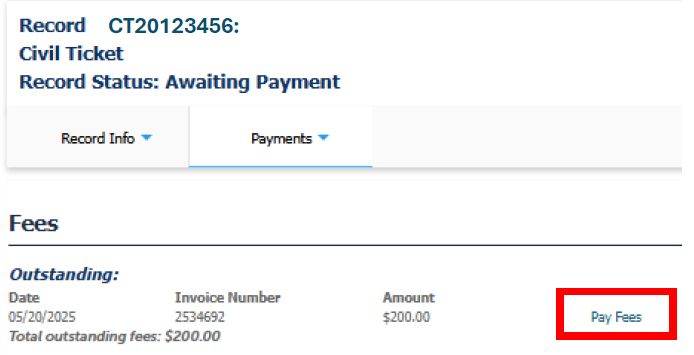 Pay Fees