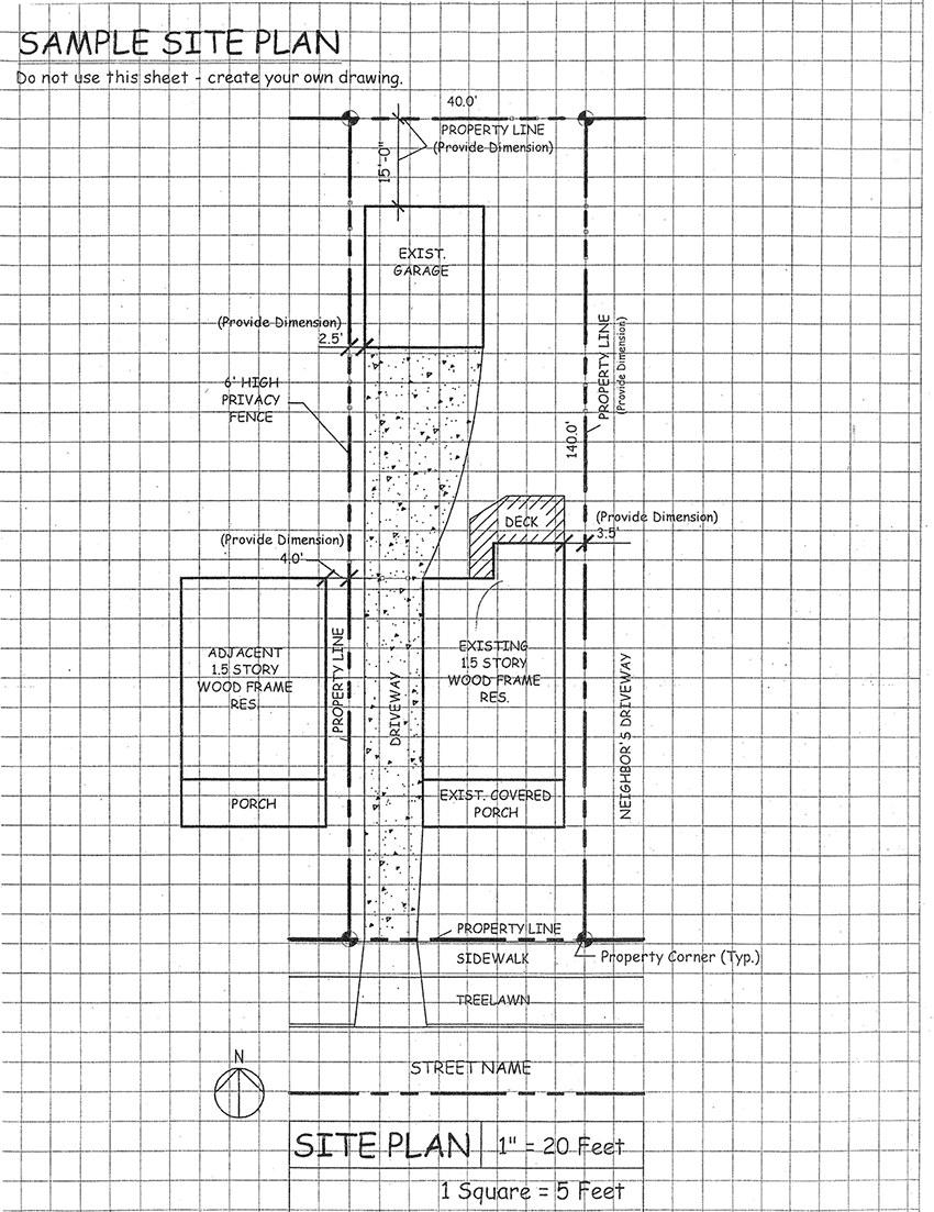sample of a site plan