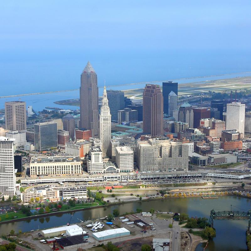 Aerial view of Cleveland