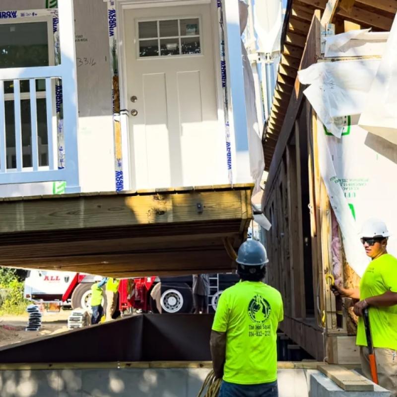 modular home installation