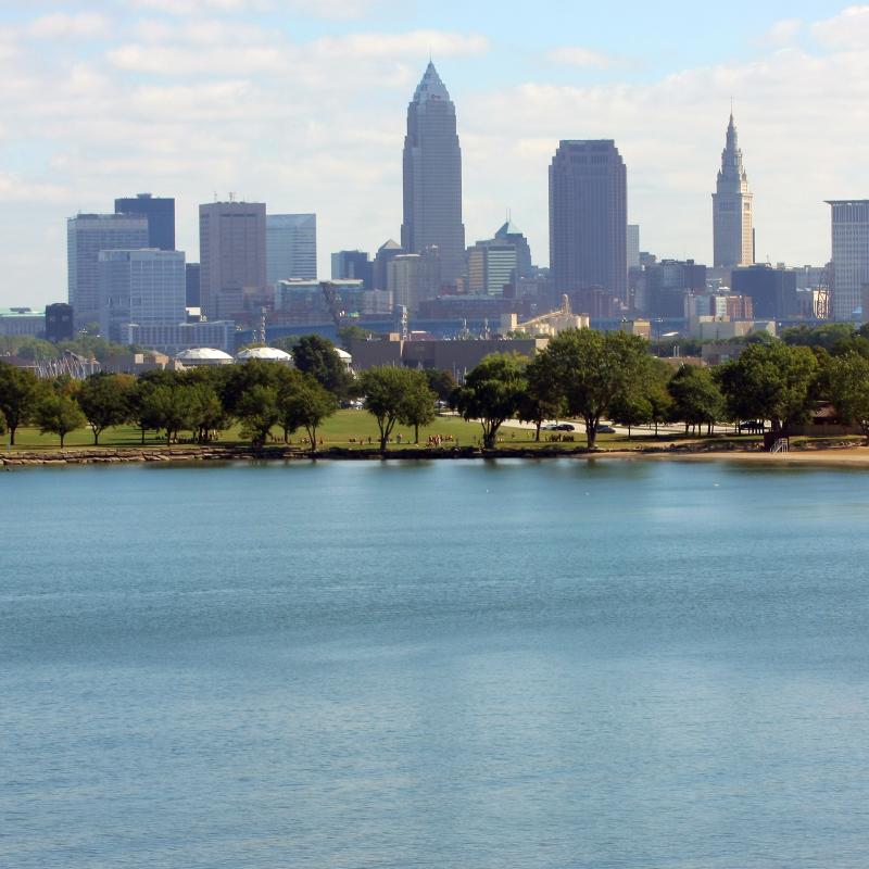 City of Cleveland - Lake Erie Skyline