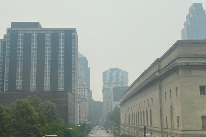Cleveland Air Quality from Forest Fires