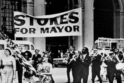 people marching