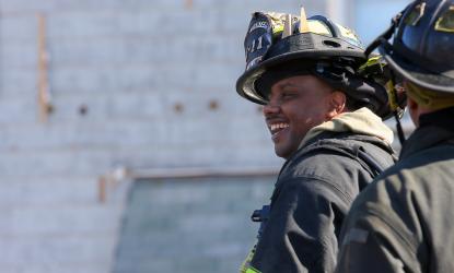 Firefighter Smiling