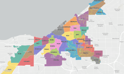 Cleveland Land Bank Map Screenshot