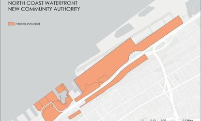 North Coast Waterfront map