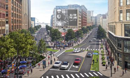 view of prospect/huron intersection
