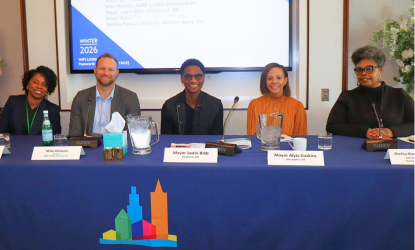 Mayor Bibb on a panel at the Mayor's Innovation Project