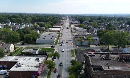 Lee Road Corridor from Above