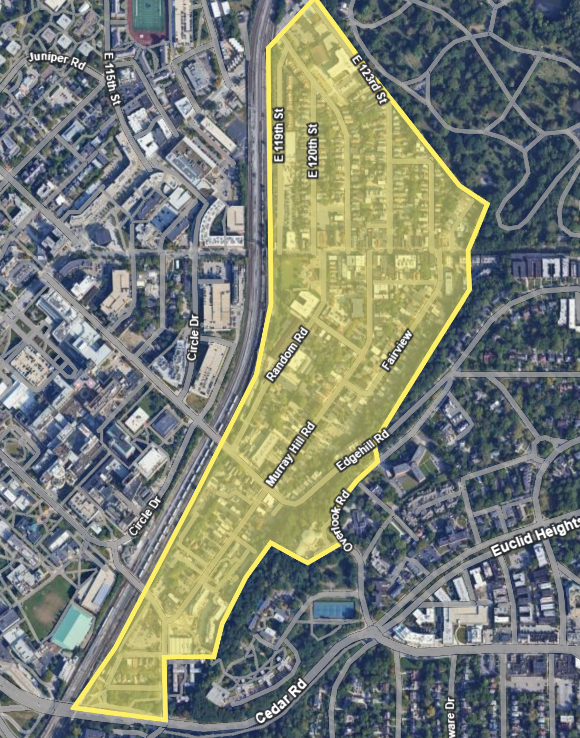 map of the Little Italy Historic District