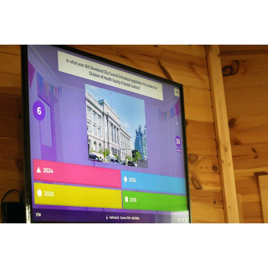 Junior Mayors playing Kahoot!