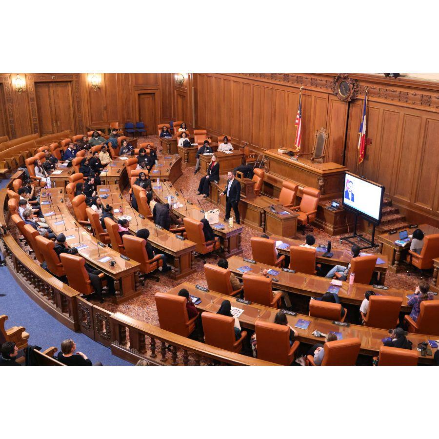 Junior Mayors in Council Chambers