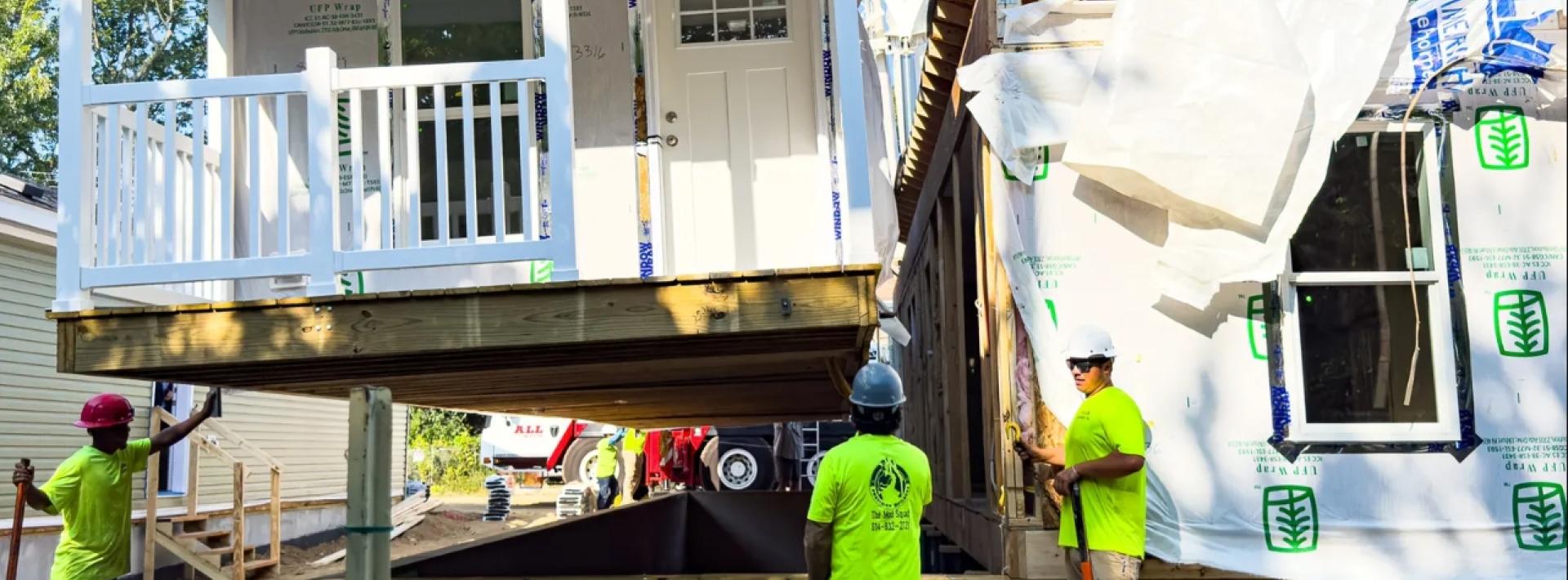 modular home installation