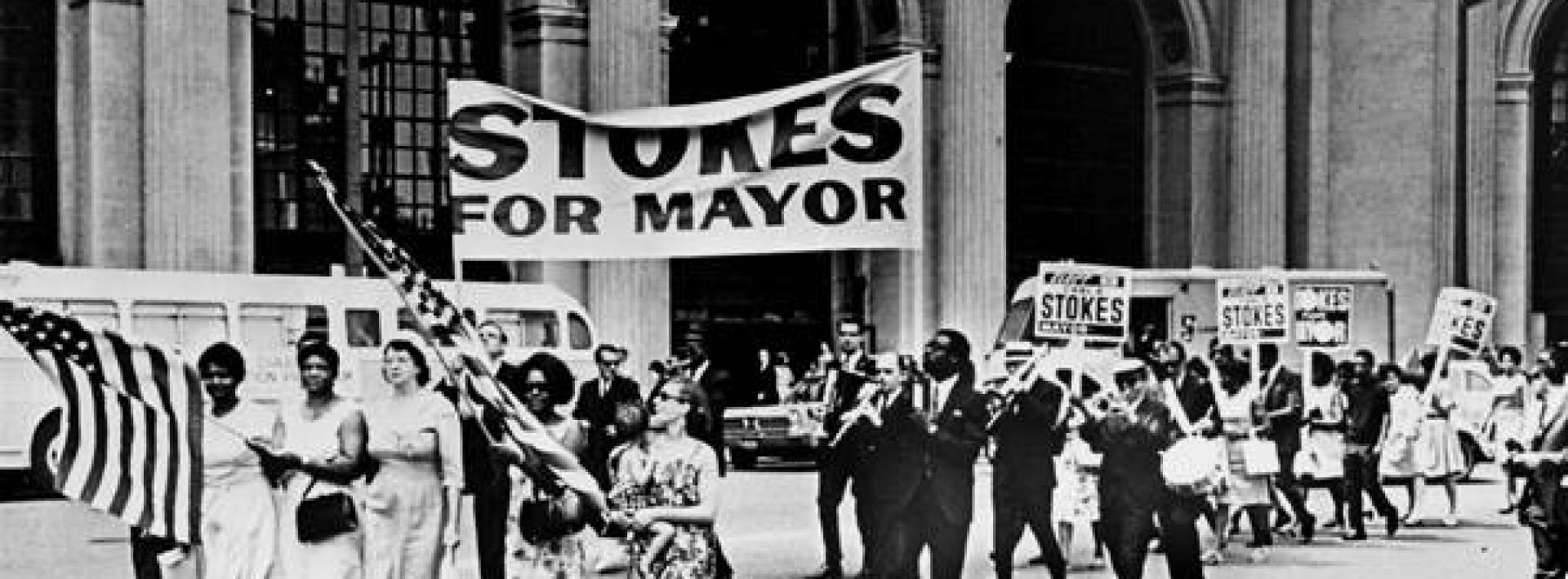 people marching