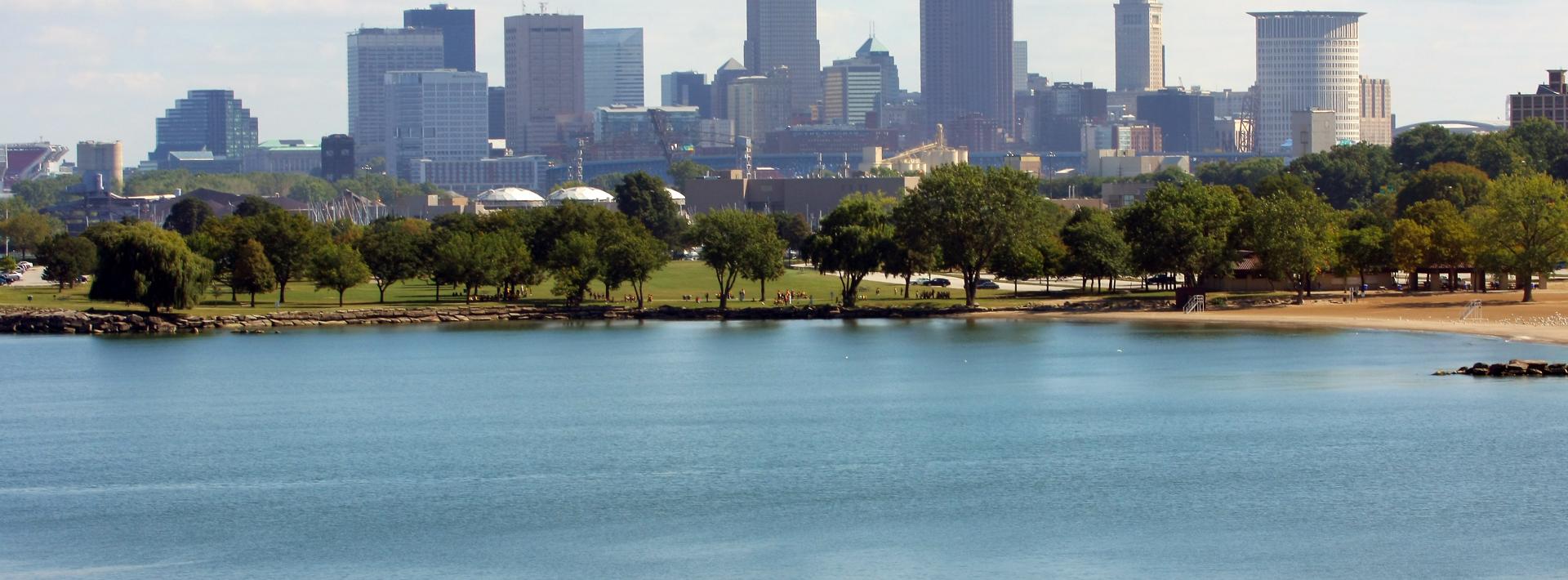 City of Cleveland - Lake Erie Skyline
