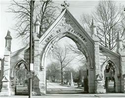 Erie Street Cemetery Gatehouse - East 9th Street elevation