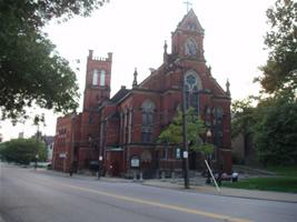 Franklin Circle Christian Church - Fulton Road and Franklin Circle - looking southwest