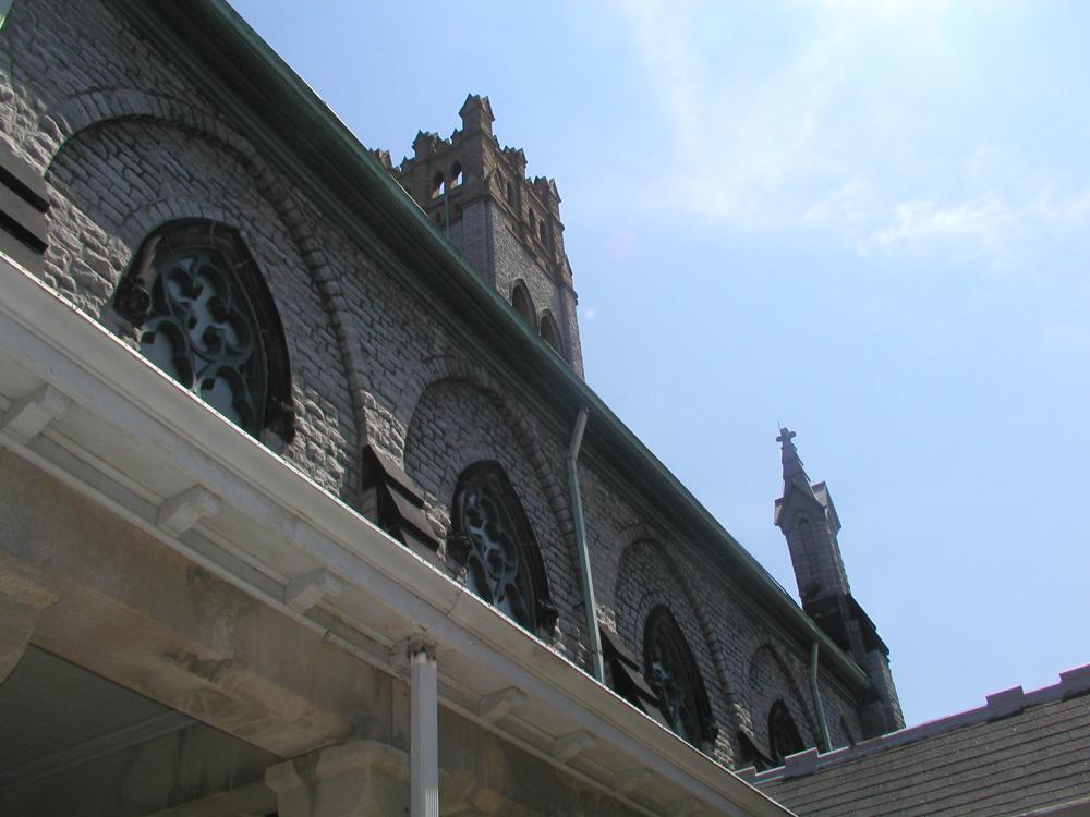 Exterior of church; Photo - Don Petit, Landmarks Commission