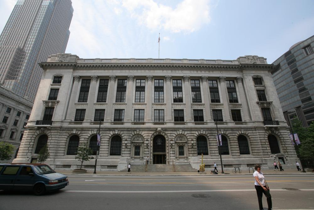 Cleveland Public Library - Superior Avenue elevationo - photo by Donn Nottage