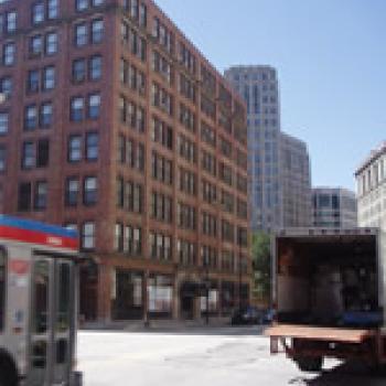 Columbia Building - Prospect Avenue elevation - looking southwest