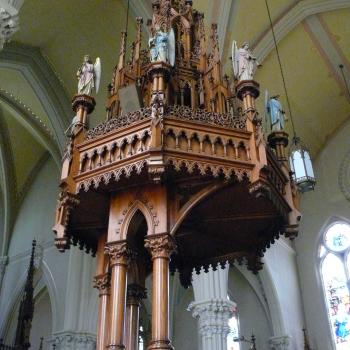 Free standing pulpit; Photo - Dan Musson, Landmarks Commission