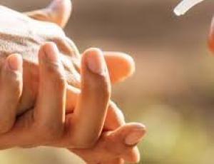 clasped hands