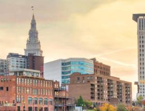 skyline of cleveland