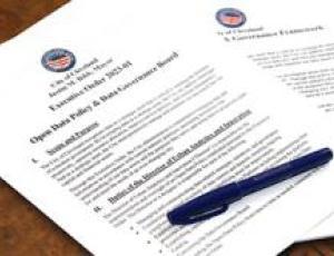 paper document and pen