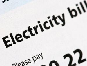 close up of an electric bill
