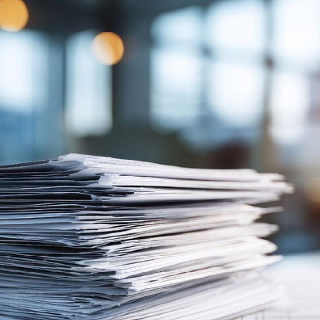 stack of paperwork