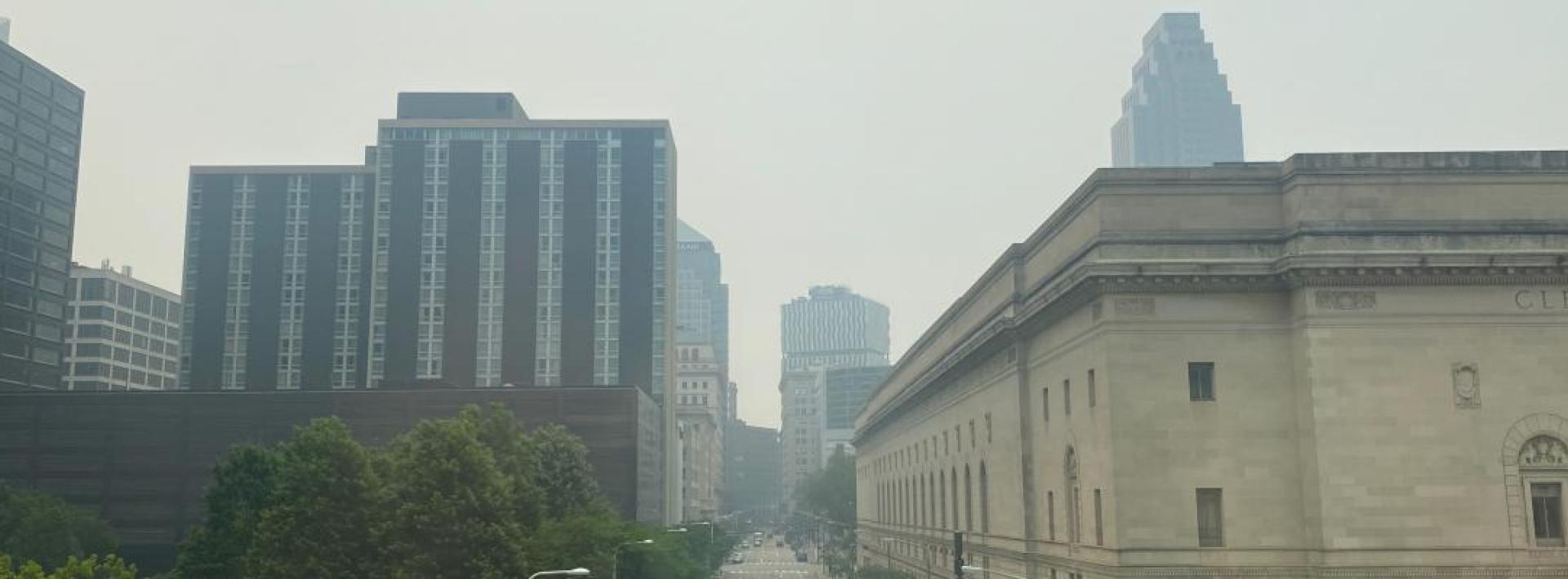 air pollution in downtown cleveland